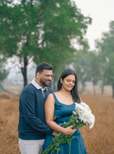 Pre wedding photography in Pune couple Sneha and Rohan at Lavasa lakeside golden hour