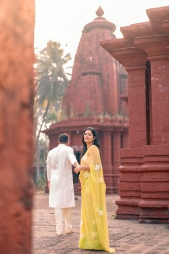 Creative pre-wedding shoot in Pune capturing the essence of the couple's journey.